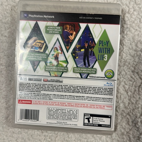 PS3 Video games. The Sims 3 Pets, the Sims 3 and Uncharted 3 Drakes Deception - Picture 7 of 12